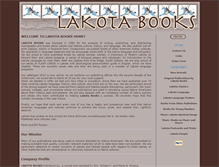 Tablet Screenshot of lakotabooks.com